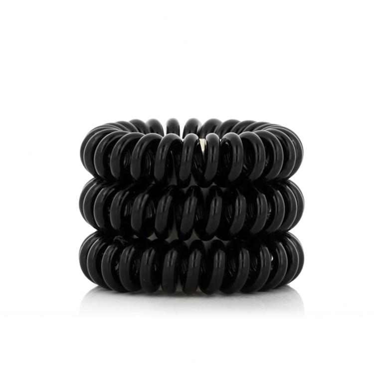Invisibobble Power Performance Hair Spiral Λαστιχάκι για τα μαλλιά για γυναίκες Απόχρωση True Black - černá Σετ