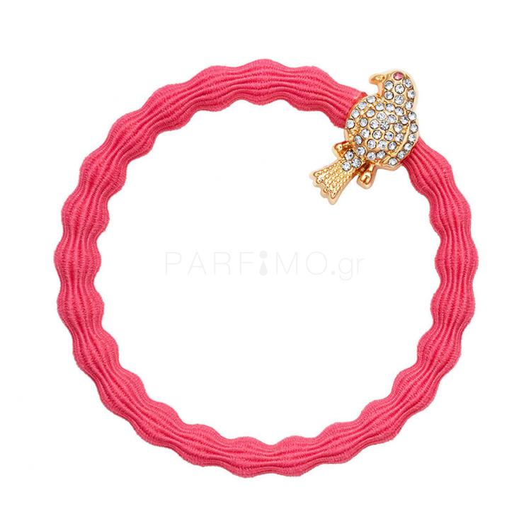 By Eloise London Bling Charms Gold Diamanté Bird Λαστιχάκι για τα μαλλιά για γυναίκες 1 τεμ Απόχρωση Neon Peach