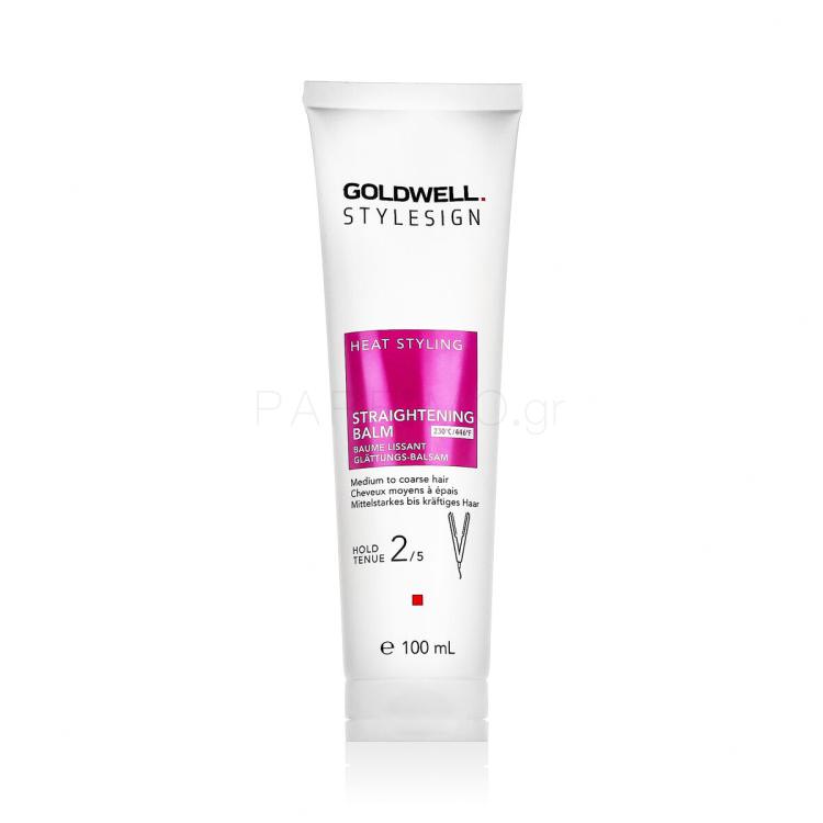Goldwell Style Sign Heat Styling Straightening Balm Περιποίηση μαλλιών χωρίς ξέβγαλμα για γυναίκες 100 ml