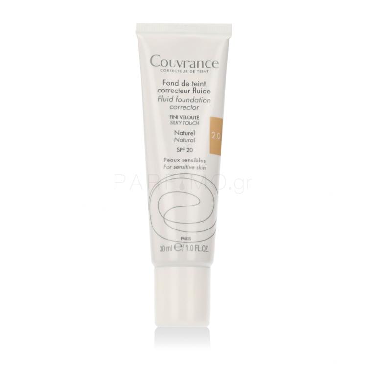 Avene Couvrance Fluid Foundation Corrector SPF20 Make up για γυναίκες 30 ml Απόχρωση 2.0 Natural