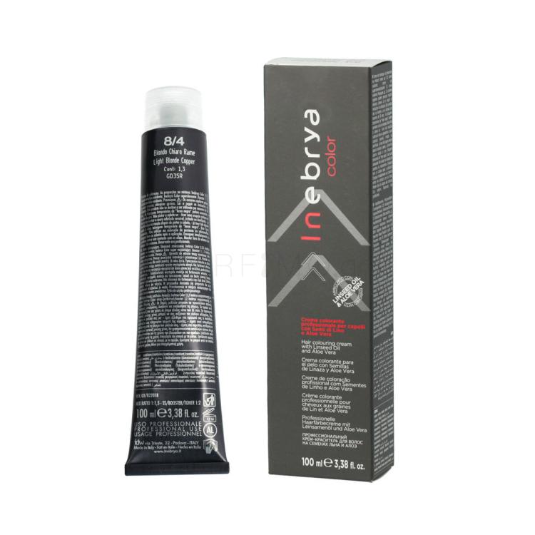 Inebrya Color Βαφή μαλλιών 100 ml Απόχρωση 8/4 Light Blonde Copper