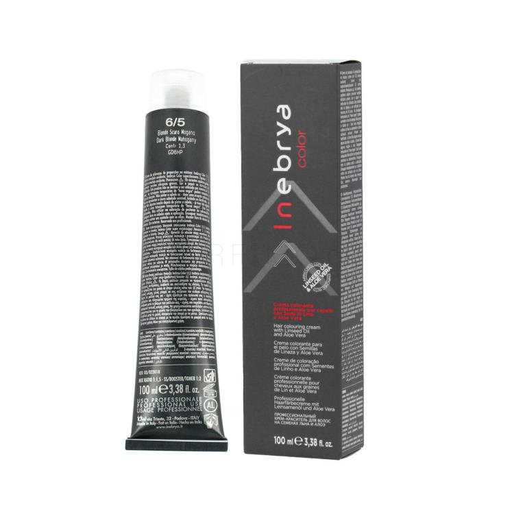 Inebrya Color Βαφή μαλλιών 100 ml Απόχρωση 6/5 Dark Blonde Mahogany