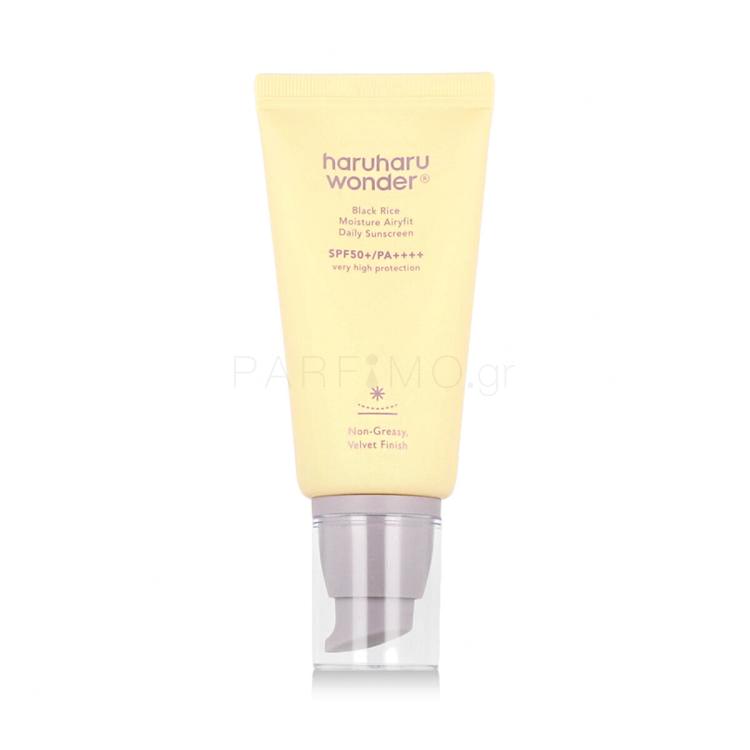 HaruHaru Wonder Black Rice Moisture Airyfit Daily Sunscreen SPF50+ Αντιηλιακό προϊόν προσώπου 50 ml