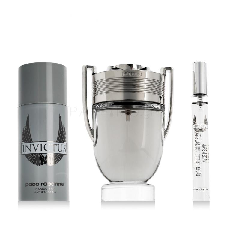 Paco Rabanne Invictus Σετ δώρου EDT 100 ml + EDT 10 ml + Αποσμητικό 150 ml