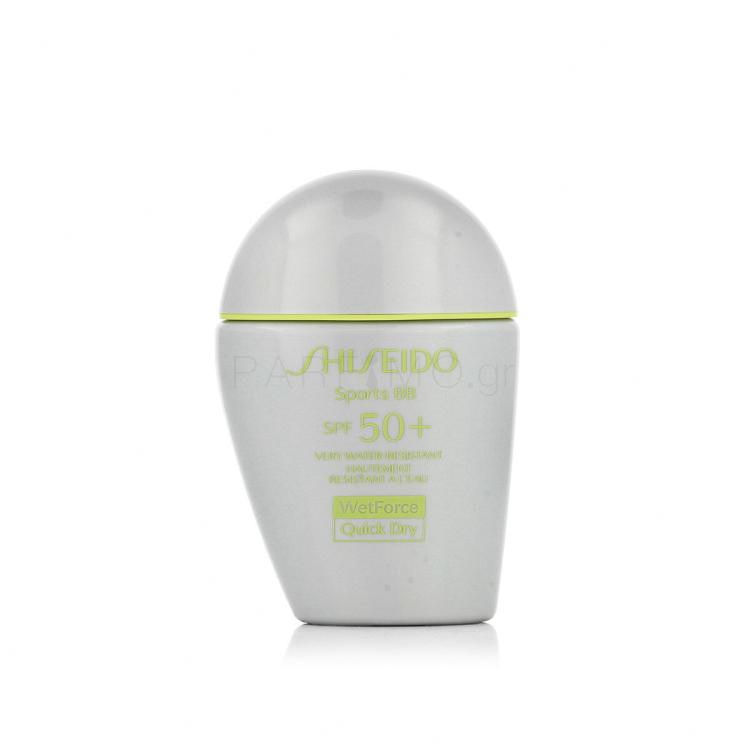 Shiseido Sports BB WetForce SPF50+ ΒΒ κρέμα για γυναίκες 30 ml Απόχρωση Very Dark