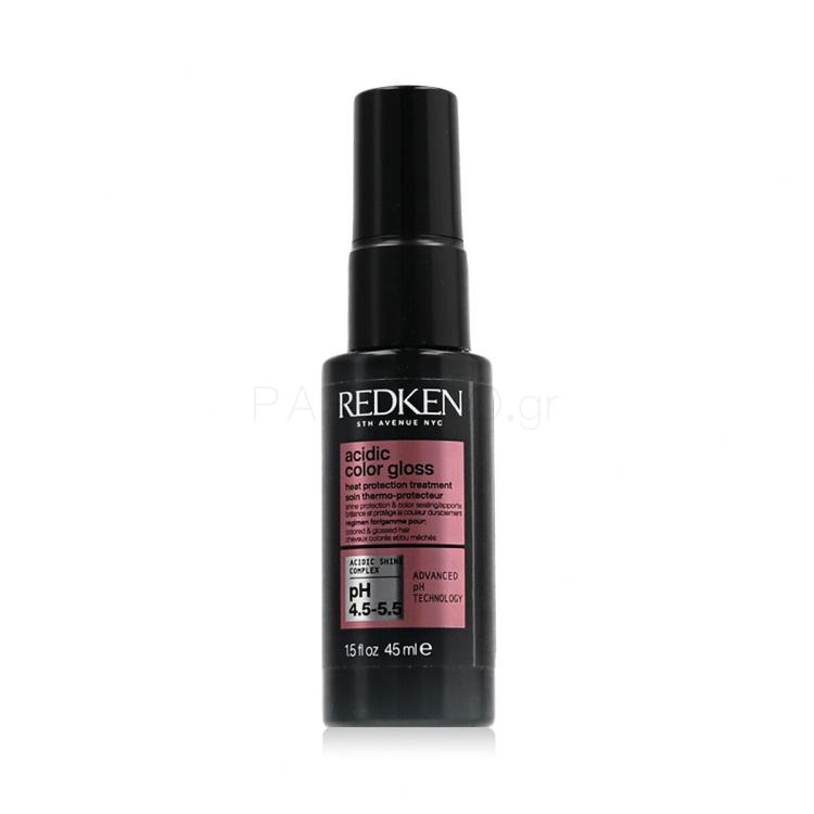 Redken Acidic Color Gloss Heat Protection Treatment Για τη θερμική επεξεργασία των μαλλιών για γυναίκες 45 ml