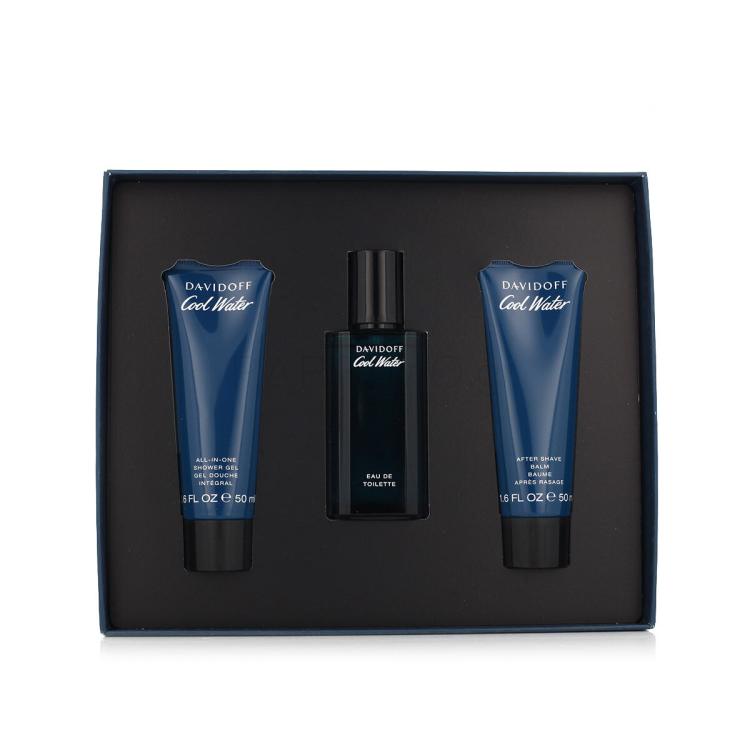 Davidoff Cool Water Σετ δώρου EDT 40 ml + αφρόλουτρο 50 ml + aftershave βάλσαμο 50 ml