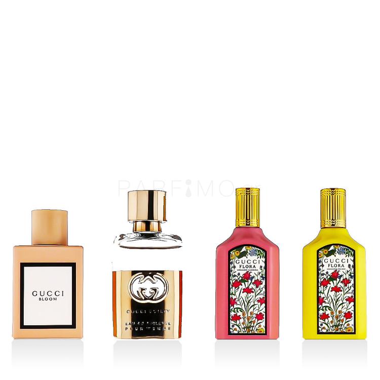 Gucci Mini Set Σετ δώρου EDP Flora Gorgeous Orchid 5 ml + EDP Flora Gorgeous Gardenia 5 ml + EDT Guilty Pour Femme 5 ml + EDP Bloom 5 ml