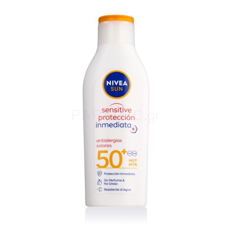 Nivea Sun Sensitive Immediate Protect Lotion SPF50+ Αντιηλιακό προϊόν για το σώμα 200 ml