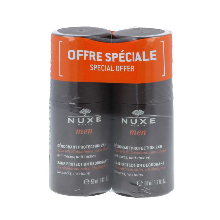 NUXE Men 24HR Protection Deodorant Αποσμητικό για άνδρες 2x50 ml