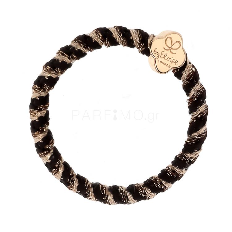 By Eloise London Woven Gold Quatrefoil Λαστιχάκι για τα μαλλιά για γυναίκες 1 τεμ Απόχρωση Golden Graphite