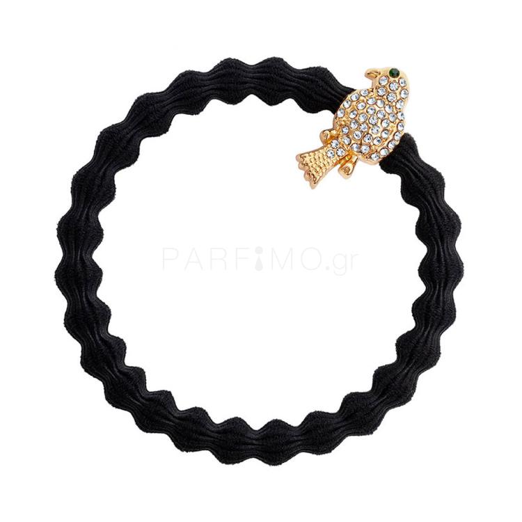 By Eloise London Bling Charms Gold Diamanté Bird Λαστιχάκι για τα μαλλιά για γυναίκες 1 τεμ Απόχρωση černá