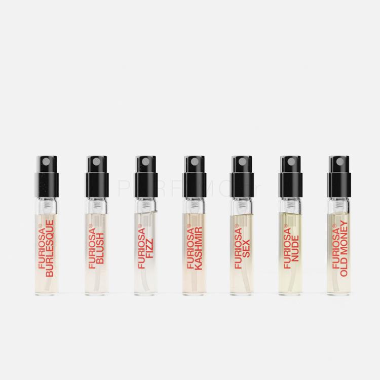 Furiosa Discovery Set Σετ δώρου EDP Blush 2 ml + EDP Sex 2 ml + EDP Burlesque 2 ml + EDP Fizz 2 ml + EDP Nude 2 ml + EDP Kashmir 2 ml + EDP Old Money 2 ml