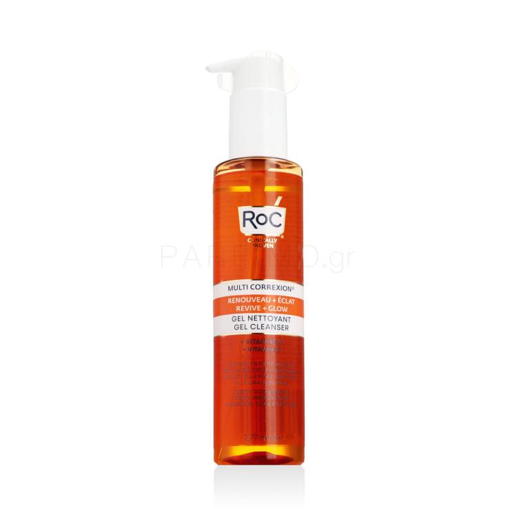 RoC Multi Correxion Revive &amp; Glow Gel Cleanser + Vitamin C Καθαριστικό τζελ για γυναίκες 177 ml