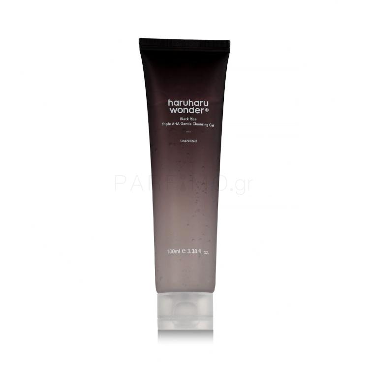 HaruHaru Wonder Black Rice Triple AHA Gentle Cleansing Gel Καθαριστικό τζελ 100 ml
