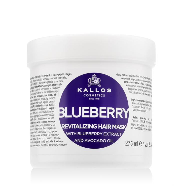 Kallos Cosmetics Blueberry Μάσκα μαλλιών για γυναίκες 275 ml