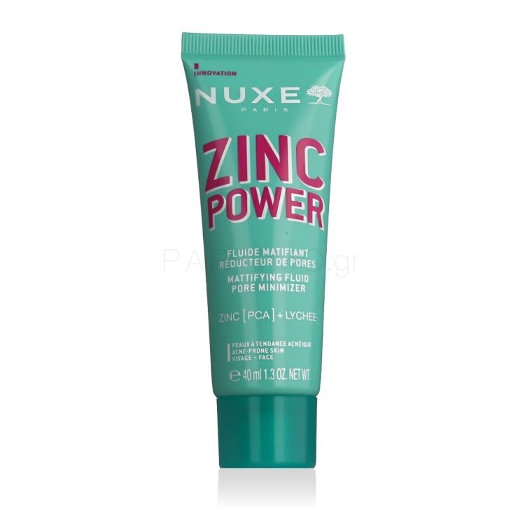 NUXE Zinc Power Mattifying Fluid Pore Minimizer Κρέμα προσώπου ημέρας 40 ml