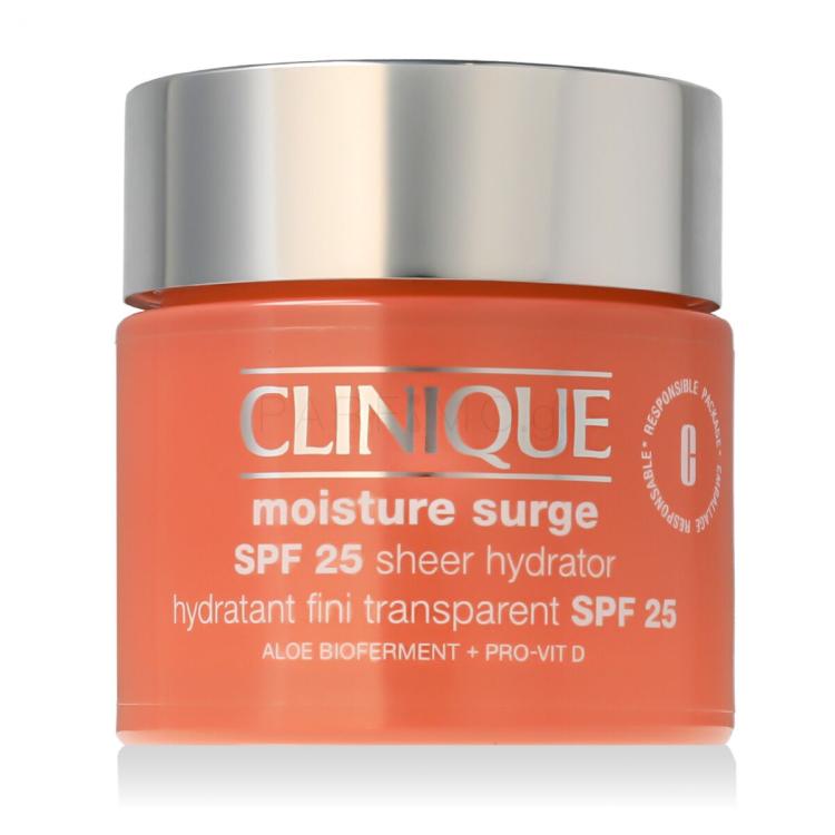 Clinique Moisture Surge Sheer Hydrator SPF25 Κρέμα προσώπου ημέρας για γυναίκες 75 ml