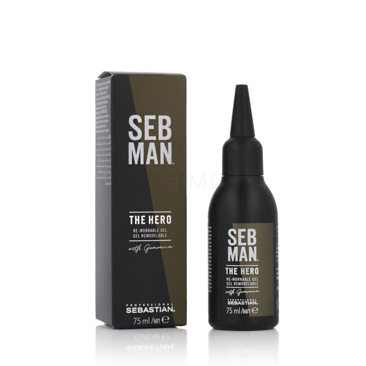 Sebastian Professional Seb Man The Hero Re-Workable Gel Τζελ μαλλιών για άνδρες 75 ml