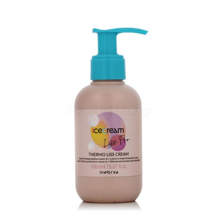 Inebrya Ice Cream Liss Pro Thermo Liss Cream Περιποίηση μαλλιών χωρίς ξέβγαλμα 150 ml