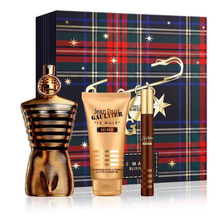 Jean Paul Gaultier Le Male Elixir Σετ δώρου άρωμα 125 ml + αφρόλουτρο 75 ml + άρωμα 10 ml
