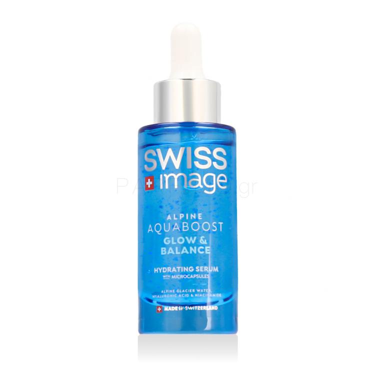 Swiss Image Alpine Aquaboost Glow &amp; Balance Hydrating Serum Ορός προσώπου 30 ml