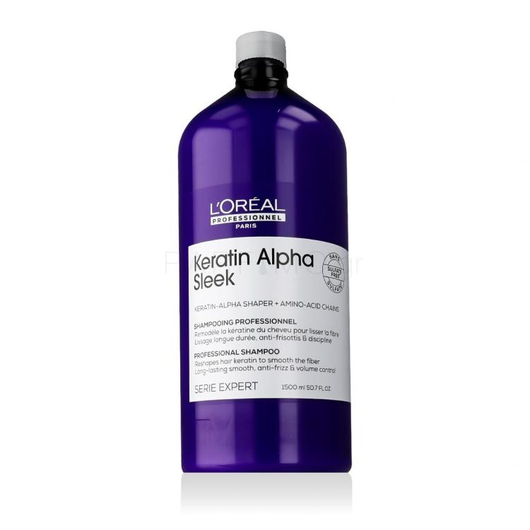 L'Oréal Professionnel Keratin Alpha Sleek Professional Shampoo Σαμπουάν για γυναίκες 1500 ml
