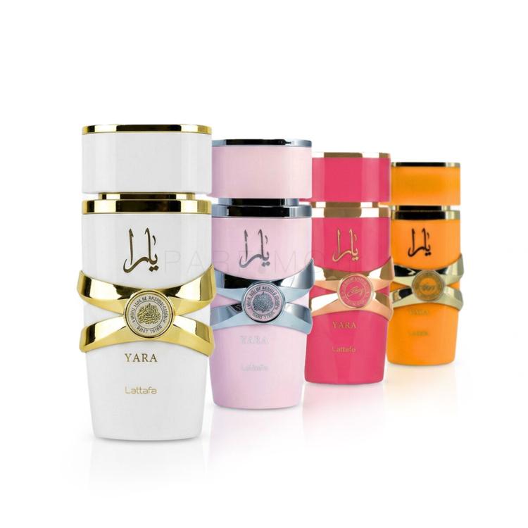 Lattafa Yara Collection Σετ δώρου EDP Yara 5 ml + EDP Yara Candy 5 ml + EDP Yara Moi 5 ml + EDP Yara Tous 5 ml