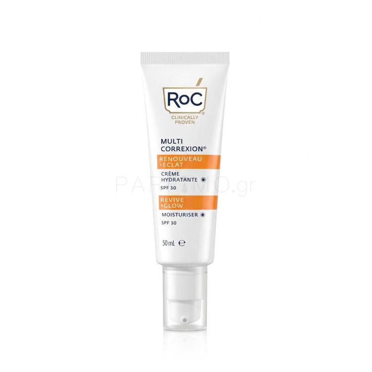 RoC Multi Correxion Revive + Glow Moisturiser SPF30 Κρέμα προσώπου ημέρας για γυναίκες 50 ml