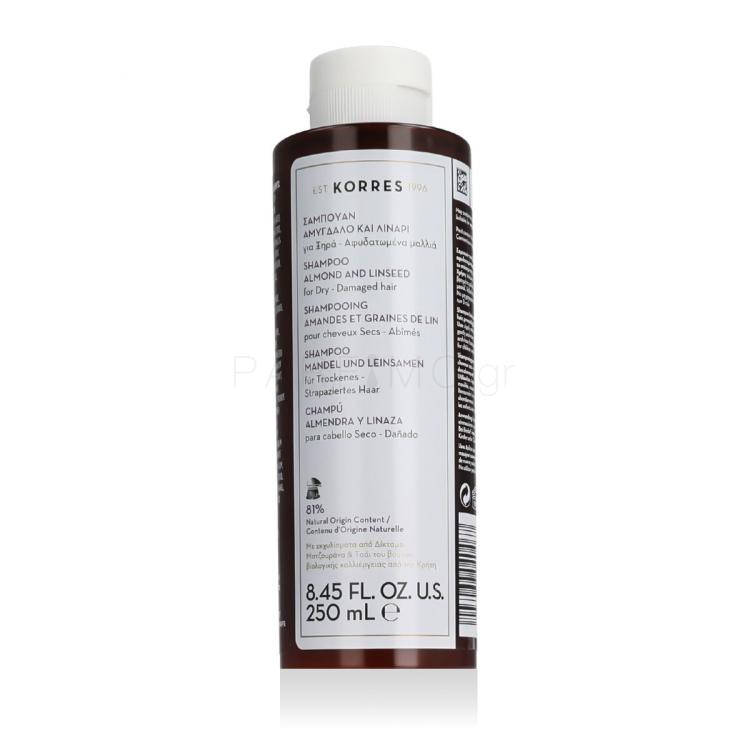 Korres Almond + Linseed Shampoo Σαμπουάν για γυναίκες 250 ml