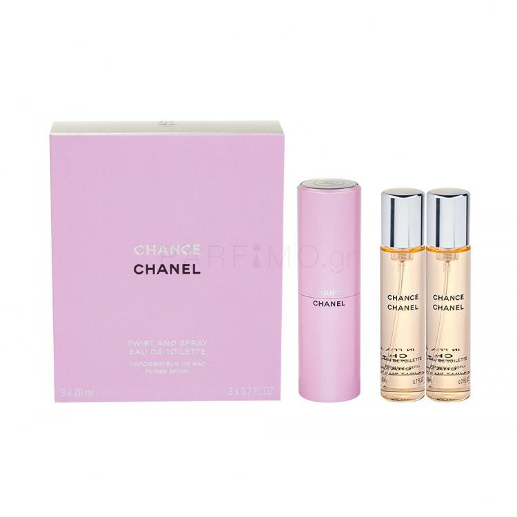 Chanel Chance Eau de Toilette για γυναίκες Twist and Spray 3x20 ml