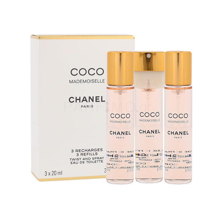 Chanel Coco Mademoiselle Eau de Toilette για γυναίκες Συσκευασία &quot;γεμίσματος&quot; 3x20 ml