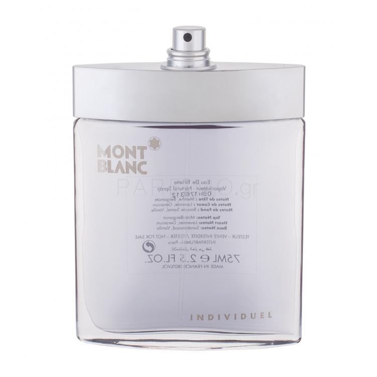 Montblanc Individuel Eau de Toilette για άνδρες 75 ml TESTER