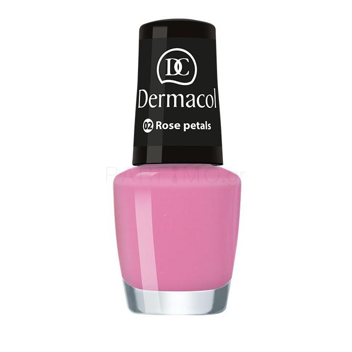 Dermacol Nail Polish Mini Summer Collection Βερνίκια νυχιών για γυναίκες 5 ml Απόχρωση 02 Rose Petals