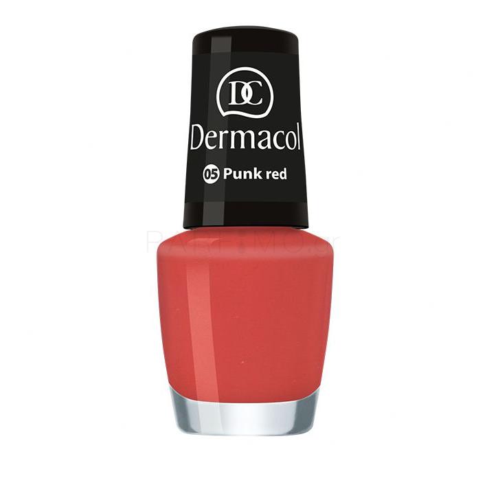 Dermacol Nail Polish Mini Summer Collection Βερνίκια νυχιών για γυναίκες 5 ml Απόχρωση 05 Punk Red
