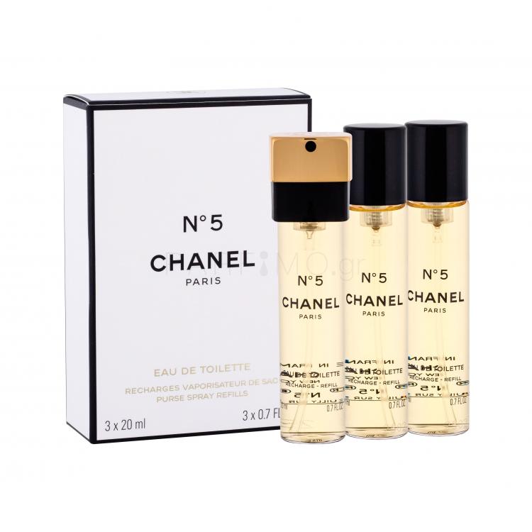 Chanel N°5 Eau de Toilette για γυναίκες Συσκευασία &quot;γεμίσματος&quot; 3x20 ml