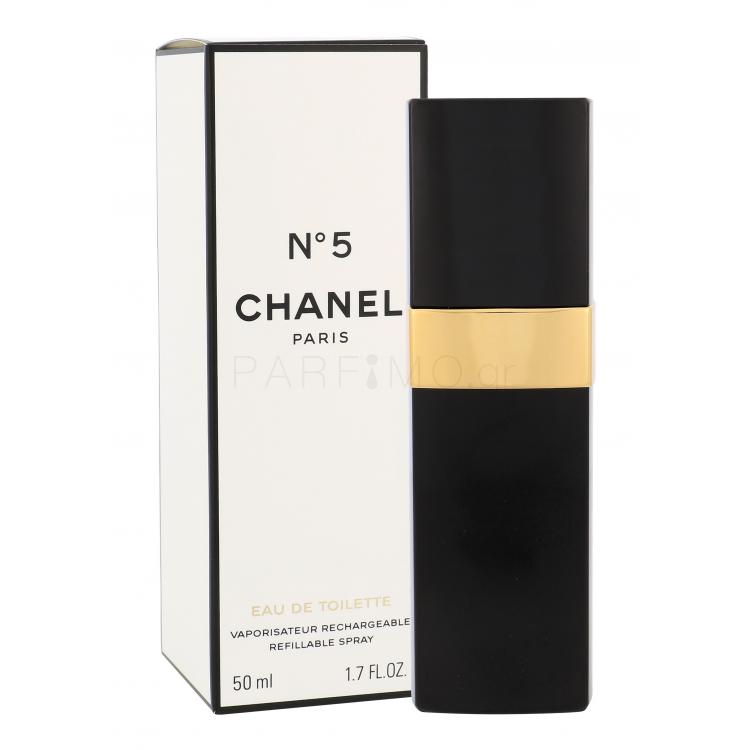 Chanel No.5 Eau de Toilette για γυναίκες Επαναπληρώσιμο 50 ml