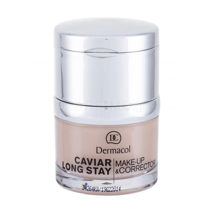 Dermacol Caviar Long Stay Make-Up &amp; Corrector Make up για γυναίκες 30 ml Απόχρωση 1 Pale