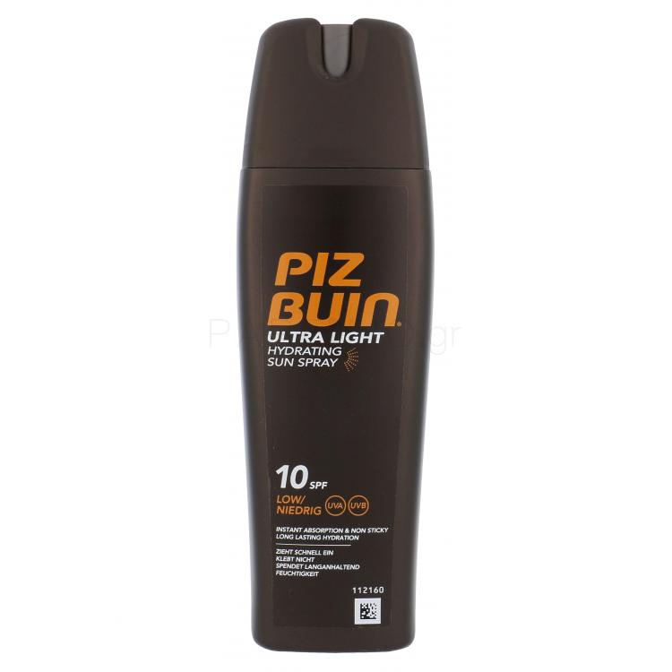 PIZ BUIN Ultra Light Hydrating Sun Spray SPF10 Αντιηλιακό προϊόν για το σώμα 200 ml