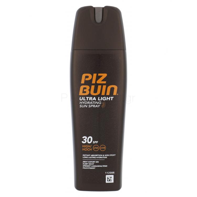 PIZ BUIN Ultra Light Hydrating Sun Spray SPF30 Αντιηλιακό προϊόν για το σώμα 200 ml