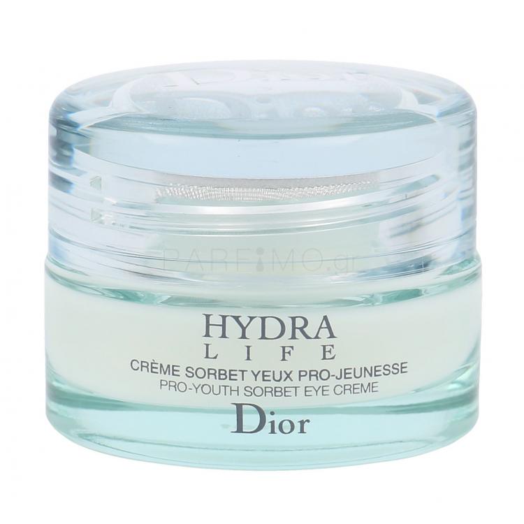 Christian Dior Hydra Life Sorbet Κρέμα ματιών για γυναίκες 15 ml