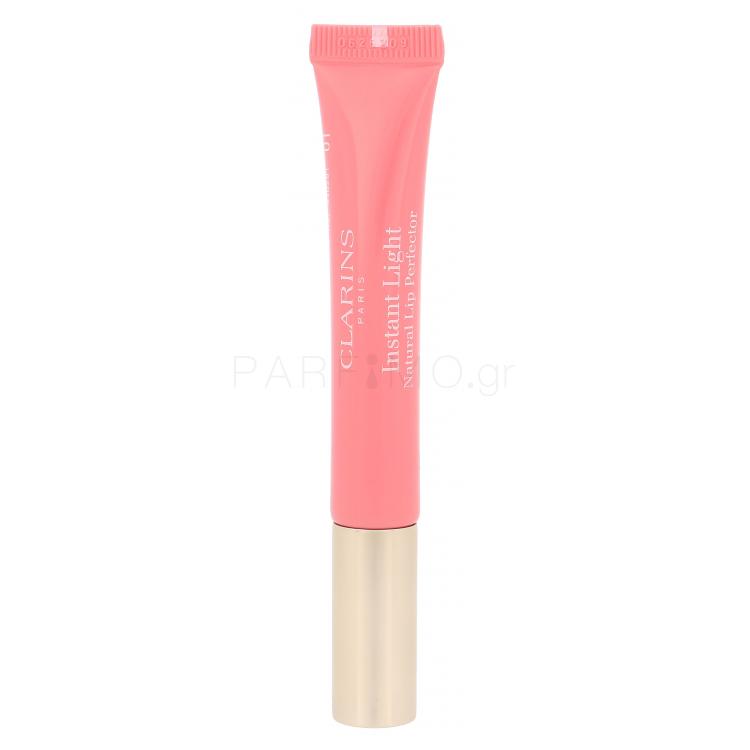 Clarins Instant Light Natural Lip Perfector Lip Gloss για γυναίκες 12 ml Απόχρωση 01 Rose Shimmer