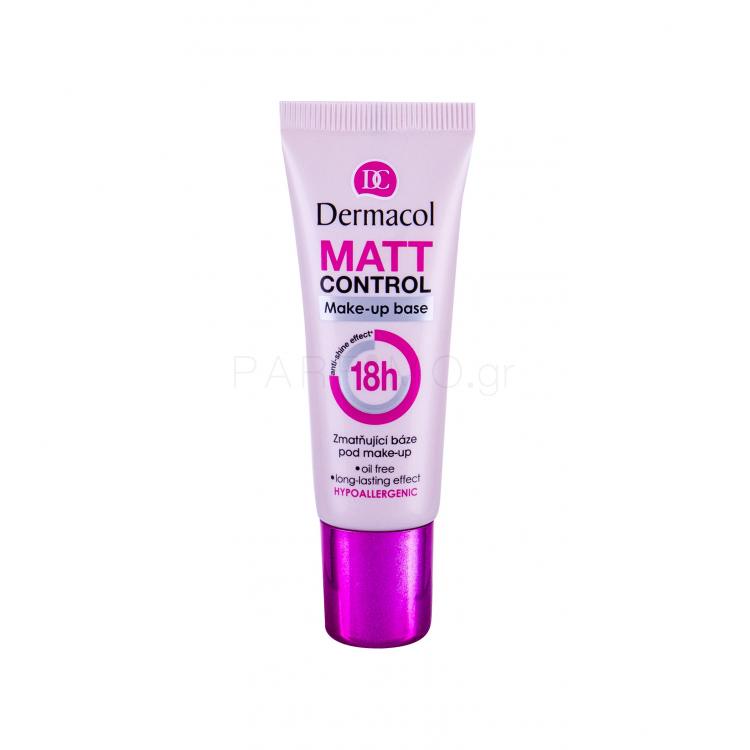 Dermacol Matt Control 18h Βάση μακιγιαζ για γυναίκες 20 ml