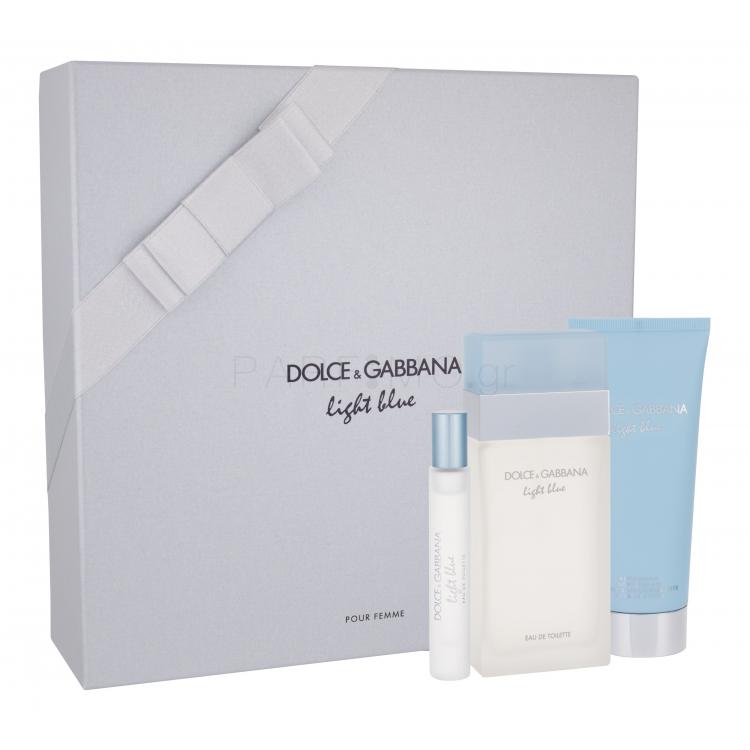Dolce&amp;Gabbana Light Blue Σετ δώρου EDT 100ml + 100ml κρέμα σώματος + 7,5ml EDT