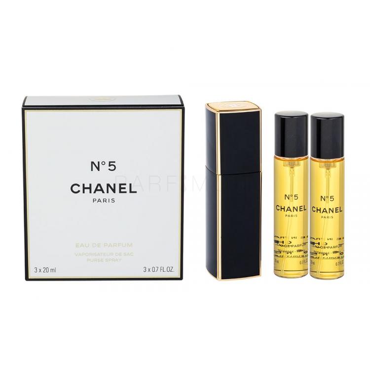 Chanel N°5 3x 20 ml Eau de Parfum για γυναίκες Twist and Spray 20 ml