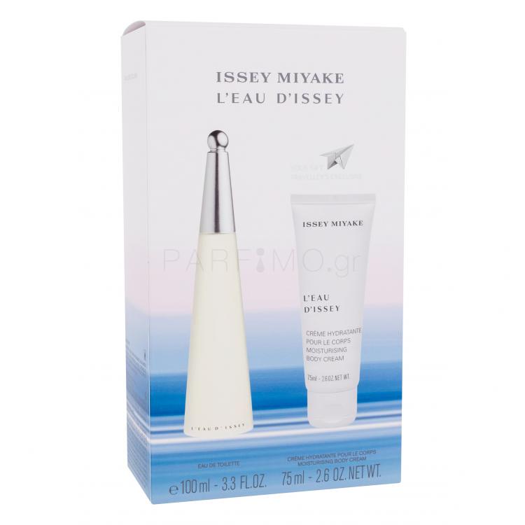 Issey Miyake L&#039;Eau D&#039;Issey Σετ δώρου EDT 100 ml + κρέμα σώματος  75 ml