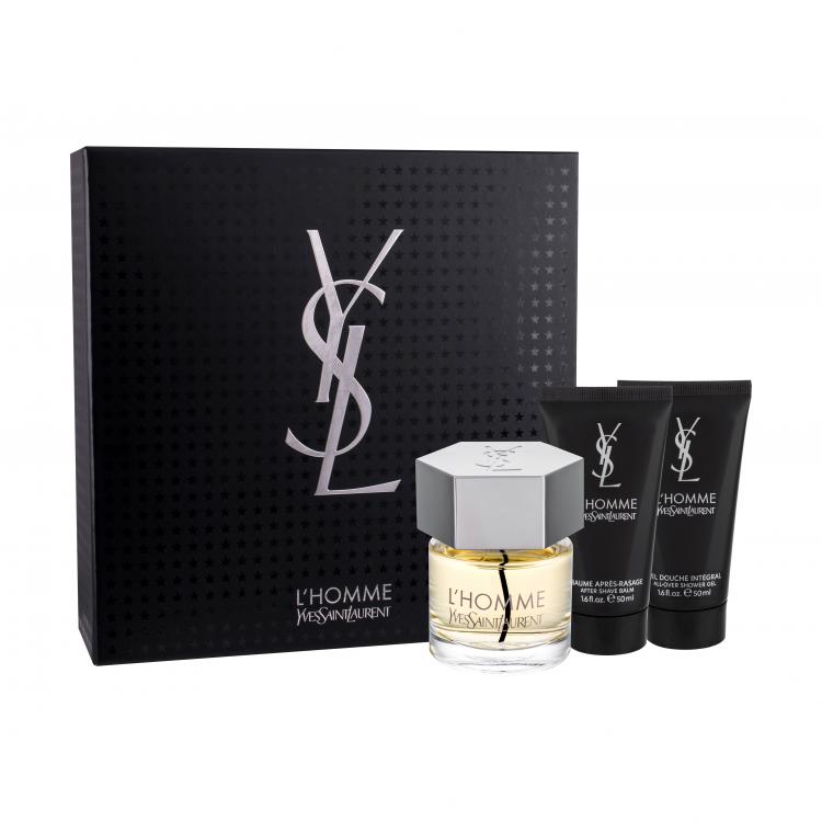 Yves Saint Laurent L´Homme Σετ δώρου για άνδρες EDT 60 ml + βάλσαμο για μετά το ξύρισμα 50 ml + αφρόλουτρο 50 ml