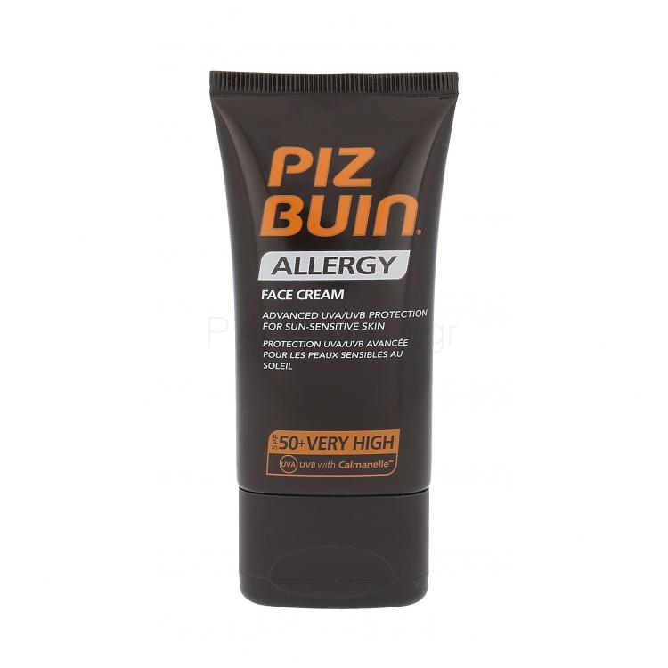 PIZ BUIN Allergy Sun Sensitive Skin Face Cream SPF50 Αντιηλιακό προϊόν προσώπου 40 ml