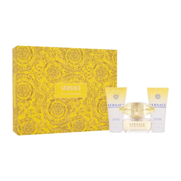 Versace Yellow Diamond Σετ δώρου EDT 50ml + 50ml λοσιόν σώματος + 50ml αφρόλουτρο