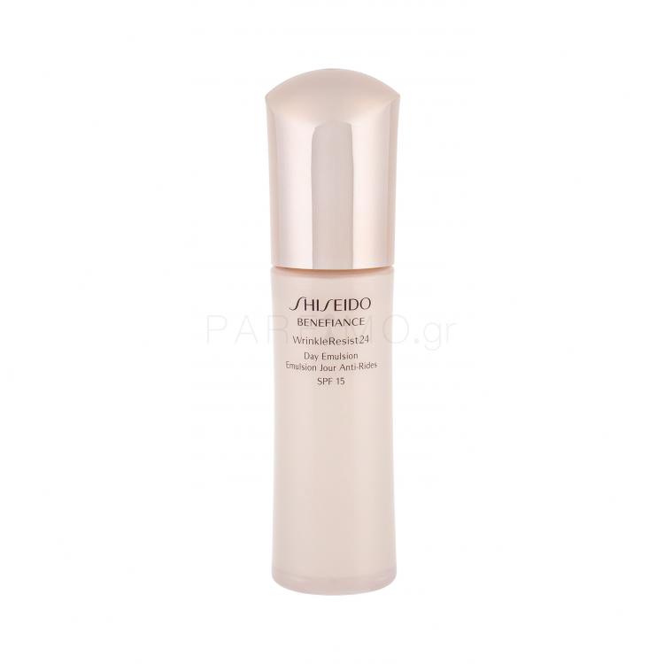 Shiseido Benefiance Wrinkle Resist 24 Day Emulsion SPF15 Τζελ προσώπου για γυναίκες 75 ml
